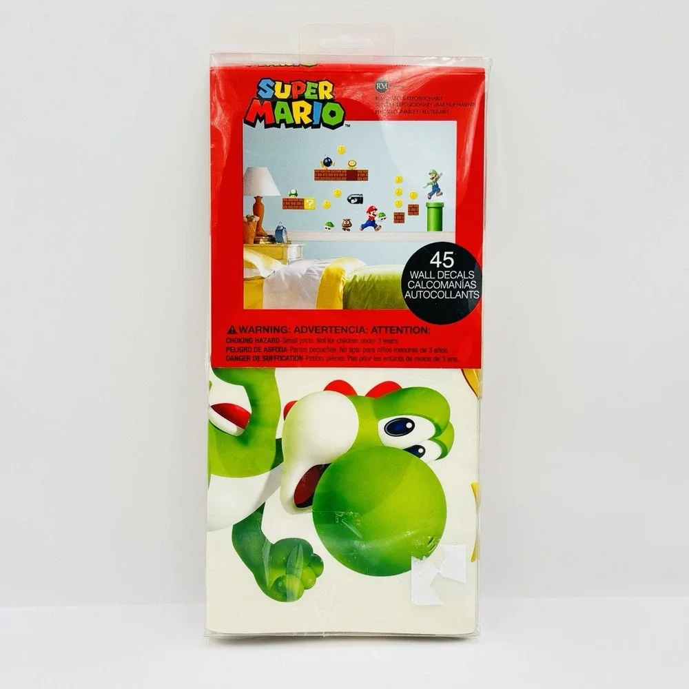 Nintendo Super Mario Peel And Stick 45 Wall Decals by Roommates Decor NEW